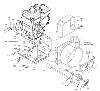 Frame Diagram and Parts List for 6291570X85-18-2847-28 2007 Briggs and Stratton Snow Blower